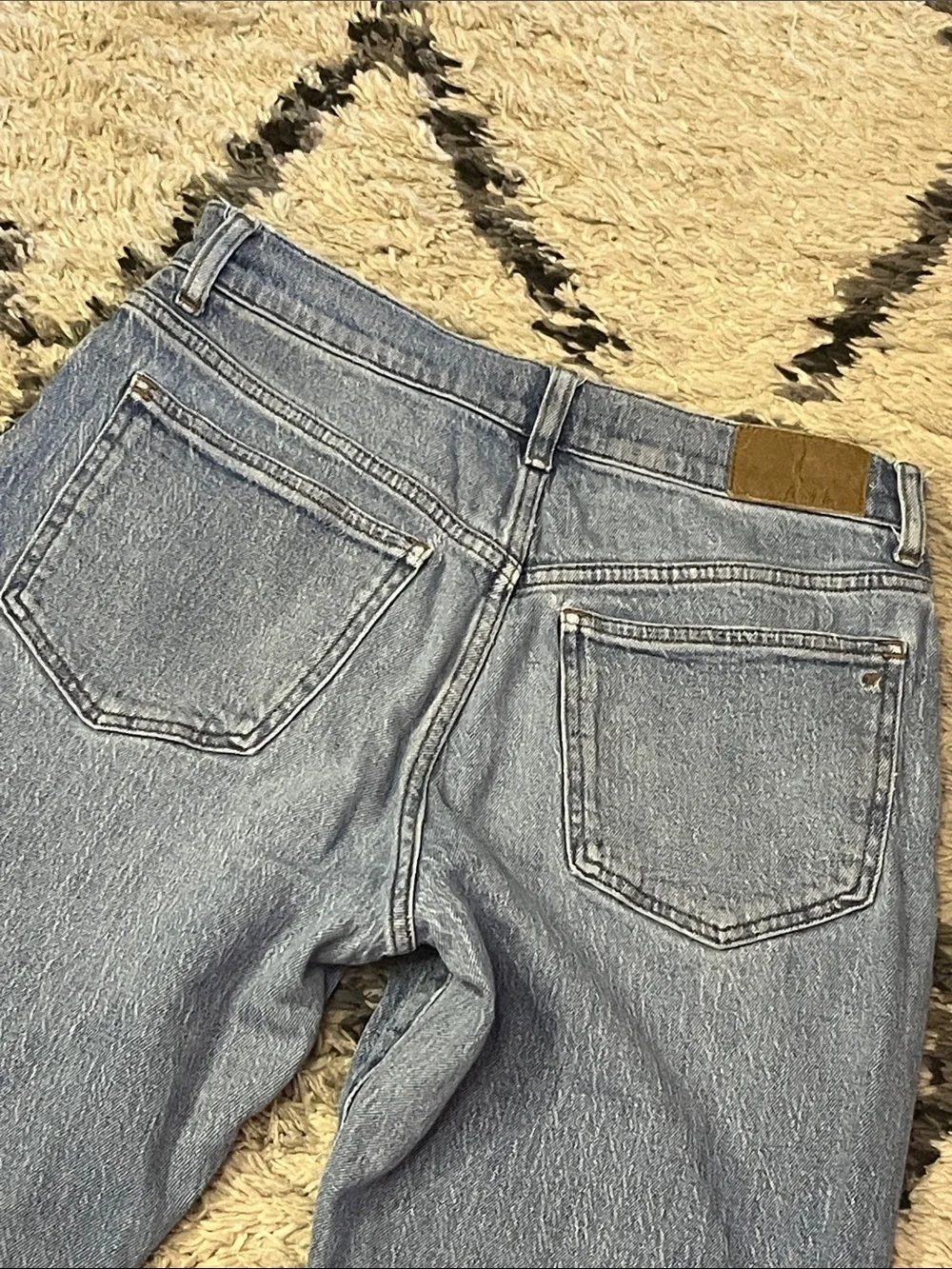 Madewell 90s Straight Jeans 28P Light Wash High Rise Vintage Denim Petite - Picture 6 of 13